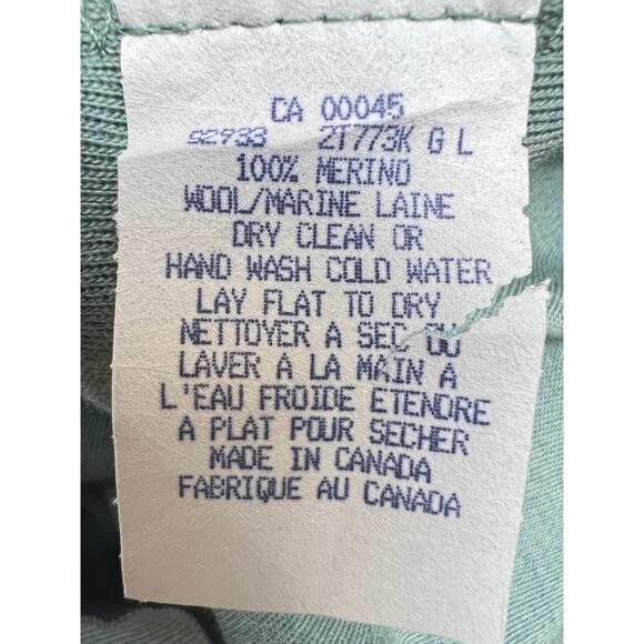 New Tundra Vintage 90s 100% Merino Wool Vest Sweater Sz L Buttons Front Closure - Picture 6 of 7